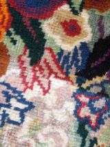 Tapis ancien Français Art Deco fait main, 1C738