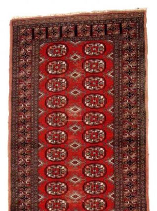 Tapis vintage Ouzbek Bukhara fait main, 1C739