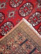 Tapis vintage Ouzbek Bukhara fait main, 1C739