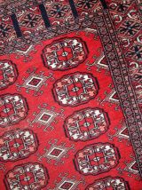 Tapis vintage Ouzbek Bukhara fait main, 1C739