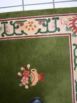 Tapis vintage Chinois Art Deco fait main, 1C744