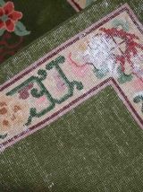 Tapis vintage Chinois Art Deco fait main, 1C744
