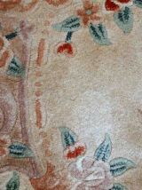 Tapis vintage Chinois Art Deco fait main, 1C747