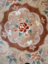 Tapis vintage Chinois Art Deco fait main, 1C747