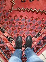 Tapis vintage Marocain Berber fait main, 1C748