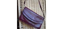 sac en cuir bordeaux