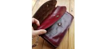 sac en cuir bordeaux
