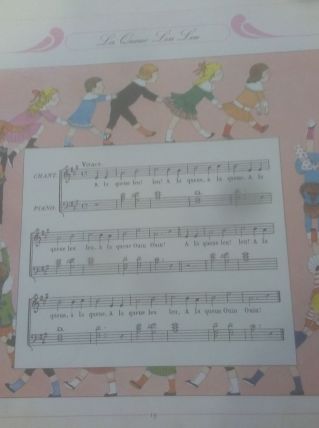 Illustration enfantine vintage "La queue leu leu"