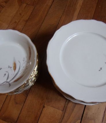 service porcelaine Philips Deshoulières vintage
