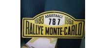 Plaque RALLYE MONTE-CARLO 