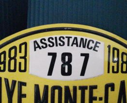 Plaque RALLYE MONTE-CARLO 