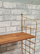 Etagere vintage scandinave 1960 a 70  bois exotique massif e