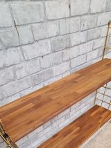 Etagere vintage scandinave 1960 a 70  bois exotique massif e