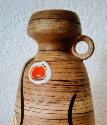 Vase de Fleurs en Céramique Blumenkrug Avec Coloré Points 50