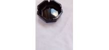 Cendrier en verre noir