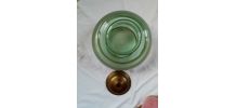 Globe verre motifs dorés et chapeau "adaptable" 