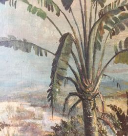 Peintures sur bois Epoque  Neo-coloniale