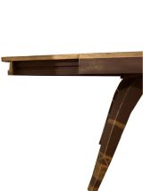 Table à manger Vintage en bois, extensible avec 2 rallonges