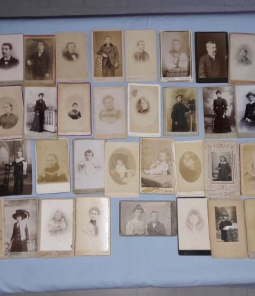 Lot de photographies ancienne portraits 