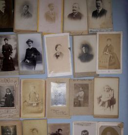 Lot de photographies ancienne portraits 