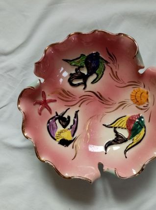Coupe Monaco motif poissons