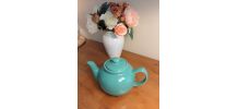 Théière vert turquoise