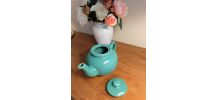 Théière vert turquoise