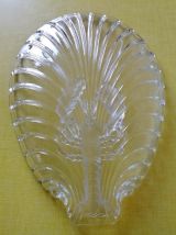 Grand plat à homard en verre 1970