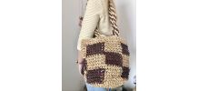 Sac à mains en paille / rotin