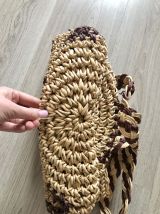 Sac à mains en paille / rotin