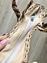 Sac à mains en paille / rotin