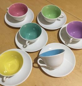 Tasses à café Digoin Sarreguemines