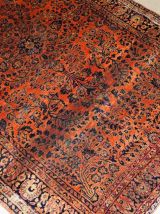 Tapis ancien Persan Sarouk fait main, 1B787