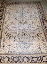 Tapis ancien prayer Indo-Moktasham fait main, 1B788