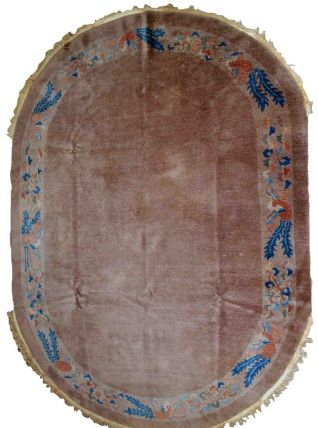 Tapis ancien Chinois Art Deco fait main, 1B801