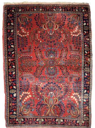 Tapis ancien Persan Sarouk fait main, 1B802