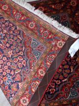 Tapis ancien Persan Kazvin fait main, 1B819