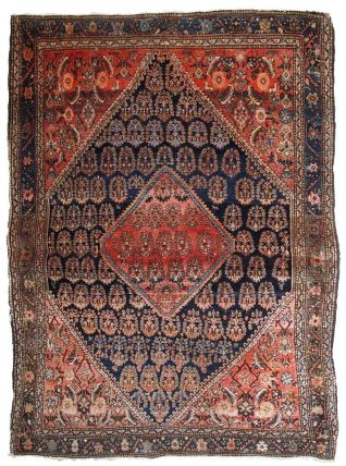 Tapis ancien Persan Farahan fait main, 1B830
