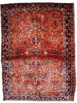 Tapis ancien Persan Sarouk fait main, 1B833