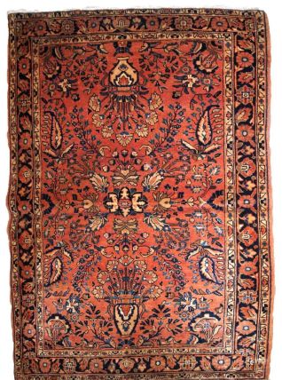 Tapis ancien Persan Sarouk fait main, 1B834