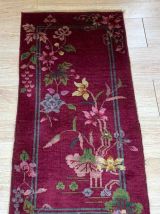 Tapis ancien Chinois Art Deco fait main, 1B877