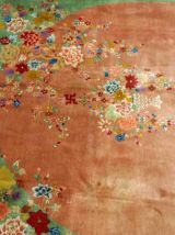 Tapis ancien Chinois Art Deco fait main, 1B883