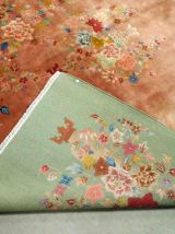 Tapis ancien Chinois Art Deco fait main, 1B883