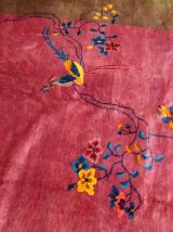 Tapis ancien Chinois Art Deco fait main, 1B885