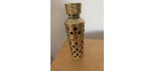 Etui Guerlain vintage des années 90 en métal doré pour recha