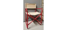 CHAISE PLIANTE EN METAL STYLE METTEUR EN SCENE