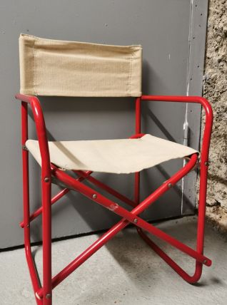 CHAISE PLIANTE EN METAL STYLE METTEUR EN SCENE