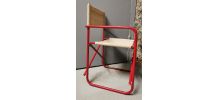 CHAISE PLIANTE EN METAL STYLE METTEUR EN SCENE