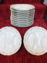Assiettes à asperges, Limoges France