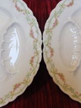 Assiettes à asperges, Limoges France